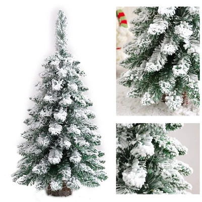 45 cm Mini Christbaumschmuck Schnee Frost kleiner Tannenbaum Weihnachtsdeko - Bild 1 von 4