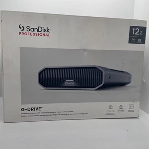 SanDisk Professional G-DRIVE 12TB USB-C External HDD - Grey Open Box - Picture 1 of 10