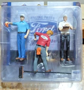 FORD SERVICE CENTER (1965) 3pc FIGURE SET 1/18 MOTORHEAD MINIATURES 170 - Picture 1 of 3