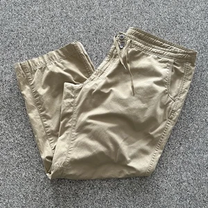 Patagonia Pants Mens Size 40 x 30 Drawstring Hiking Tan Loose Fit Organic Cotton - Picture 1 of 10