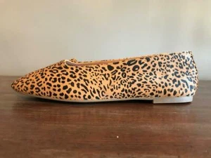 NEW Madewell $118 The Cory Flat in Leopard Calf Hair 9-M Desert Dune Multi AE219 - Picture 1 of 7