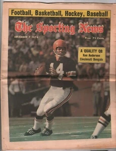 The Sporting News Magazin Ken Anderson Johnny Unitas 7. Dezember 1974 073021nonr - Bild 1 von 1