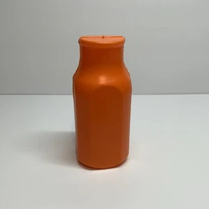 Vintage Plastic Orange Juice Bottle 5” Jug Pretend Play Food Retro Kitchen Toy - Picture 1 of 4