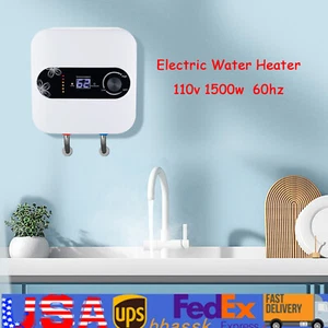 Electric Water Heater Instant Boiler Compact Mini-tank Storage RV 8L 110V - Picture 1 of 16