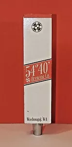 Rare 54 40 Washougal, Wa Brewing Beer Tap Pull Handle Knob Micro Red Keg Degree - Picture 1 of 11