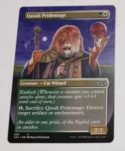MTG Qasali Pridemage 386 2X2 Double Masters 2022 Borderless Common NM x1 - Imagen 1 de 2
