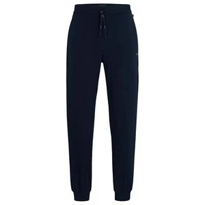 BOSS Men Mix & Match Stetch-Cotton Tracksuit Bottoms with Logo Detail - Dark Blu - Picture 1 of 10