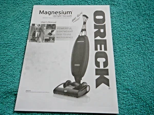 USER'S MANUAL - ORECK - UPRIGHT VACUUM - MAGNESIUM - ENGLISH, FRENCH & SPANISH - Picture 1 of 12