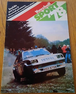 1978 VAUXHALL DTV CHEVETTE racing car brochure. Rally Chevette 2300 HS & Magnum - Picture 1 of 7
