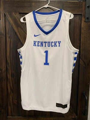 Camiseta deportiva de baloncesto Kentucky Wildcats Nike Elite Swingman grande #1 Devin Booker Foto 1 de 4