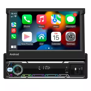 For Apple Carplay Android 13 Car Stereo Radio GPS Navi Wifi 7in 1Din Screen BT - Picture 1 of 24