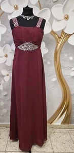 Cocktailkleid Abendkleid Ballkleid bordeaux lang Größe 38 Neu - Bild 1 von 3