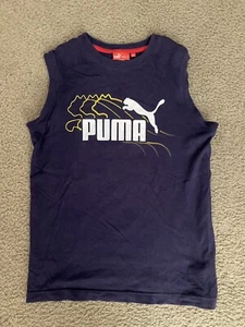 Puma Cotton Sleeveless Shirt Boys Medium - Picture 1 of 3