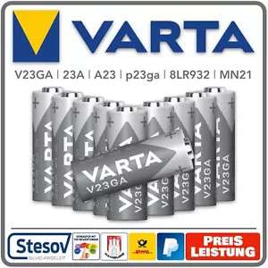 10xBatterie VARTA 23A 12V Volt p23ga 8LR932 Mn21 V23GA A23 LR23A Ø10mm - Picture 1 of 1