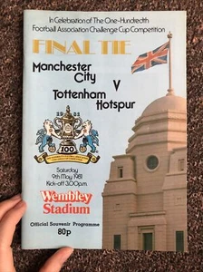 AFPD 1981 FA Cup Final Programme Manchester City v Tottenham Hotspur Football - Picture 1 of 7