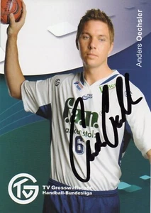 ANDERS OECHSLER - Tarjeta de autógrafo original firmada TV Grosswallstadt - Imagen 1 de 1