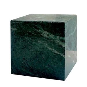 Cubo in Marmo Verde Alpi Scultura da Tavolo Arte Home Decor Design Arte H 12cm - Imagen 1 de 7