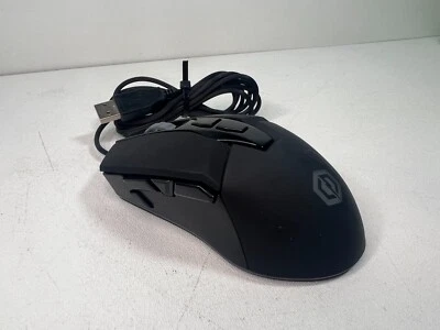USED Cyberpower PC Gaming Optical Mouse Elite M1-131 Black 8 Button USB Wired - Image 1 of 4