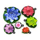 5pcs Artificial Floating Water Lose Lotus Flower Pond Rose Pond Decor New