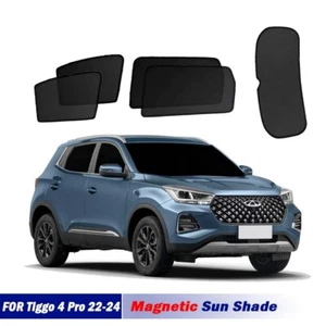 Magnetic Sun Shades For Chery Tiggo4 Pro 22-24 Front Rear Back Windows Sun Blind - Picture 1 of 14