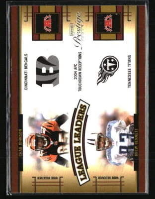 Chad Johnson / Drew Bennett 2005 Playoff Prestige League Leaders #LL-17 - Image 1 of 2