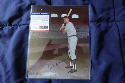 Al Kaline Autographed George Brace 8x10 Detroit Tigers Baseball Color Photo PSA - Image 1 of 3