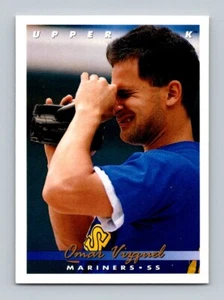 1993 Upper Deck #301 Omar Vizquel Seattle Mariners Baseball - Picture 1 of 2