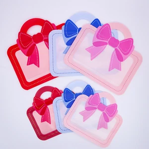 Sacchetti chiudibili 25 pezzi colorati e trasparenti manico superiore finestra stand up goodie dolcetti - Foto 1 di 9
