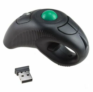 Mouse mouse trackball portatile USB wireless PC dito portatile - Foto 1 di 1