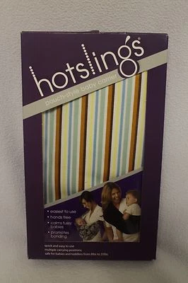 THE ORIGINAL HOTSLINGS BABY CARRIER - STRIPE IN SIZE 5  - Image 1 of 3