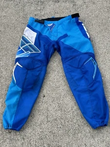 Fly Racing F-16 Motocross Dirt Bike Racing Pants Men’s Size 36 Blue/White - Picture 1 of 14