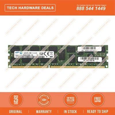 M393B1K70QB0-YK0 Samsung 8GB PC3-12800 DDR3-1600MHz ECC CL11 240-Pin RDIMM 1. Foto 1 de 2