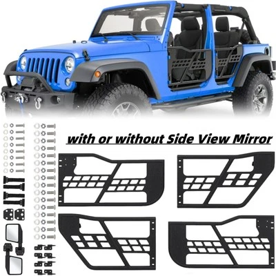 Set of 4 Off-Road Safari Tubular Doors For Jeep Wrangler JK 2007-2018 4-Door - Imagem 1 de 4