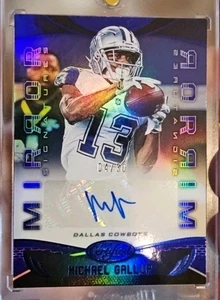 2019 Certified Signatures Mirror Blue /30 Michael Gallup #MI-MG Auto SCA - Picture 1 of 3