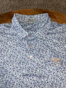 Peter Millar Polo Shirt Mens XL  summer Comfort AOP  Tory pines - Picture 1 of 6