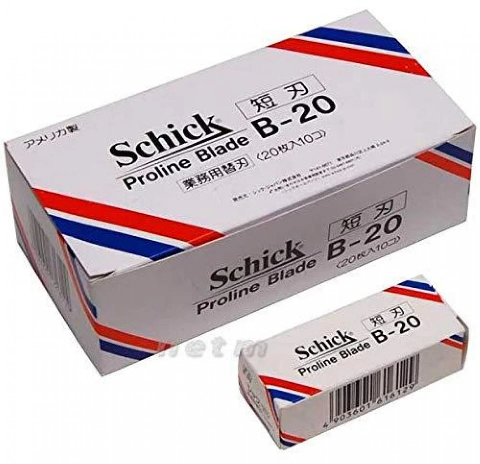 Schick B-20 Proline Blade Short Replacement Blade 20 Piece x10 - Image 1 of 1