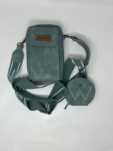 Mini bolso bandolera para teléfono celular Wrangler-nuevo sin etiquetas verde azulado - Imagen 1 de 2