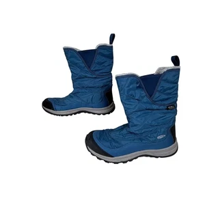 Keen Terradora Keen.Dry Waterproof Insulated Pull On Snow Boot Blue Women Sz 8.5 - Picture 1 of 8