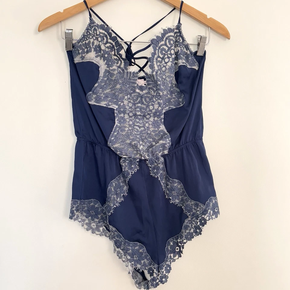 Victoria Secret кружева шезлонг костюм комбинезон размер маленький романтический новый без ЯРЛЫКОВ *A73 - Изображение 1 из 4