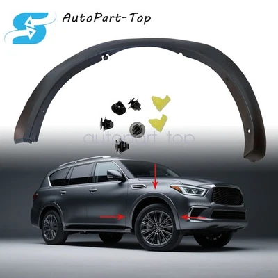 Nuevo guardabarros llamaradas delantero derecho para INFINITI QX80 QX56 2011-2022 2023 EE. UU. Foto 1 de 4