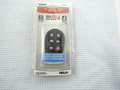 Dorman 99143 Keyless Entry Remote 6 Button fits Toyota Sienna - Image 1 of 3