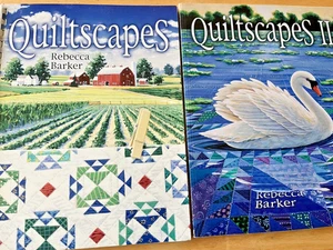 Quilt Pattern Books QUILTSCAPES QUILTSCAPES II Lot 2 Rebecca Barker Cottage Core - Picture 1 of 17