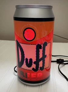 Simpsons 2005 Duff Beer Rotating Lamp Light Rare - Picture 1 of 19