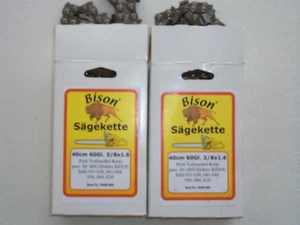 2 Catene/Motosega/Catene per Stihl 15 11/16in 3/8/1,6/60 Nuove - Foto 1 di 1