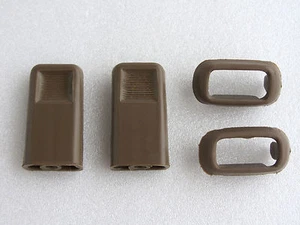 79 81 83 88 TOYOTA HILUX RN30 RN40 LN50 LN56 RT100 DOOR LOCK KNOB SURROUND 2X - Picture 1 of 1