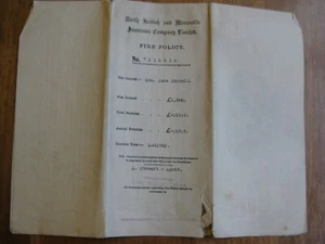 Jane Burnell, Huddersfield, Yorkshire: Insurance policy on 2 properties 1928-30 - Picture 1 of 5