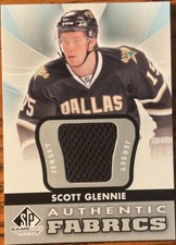2012-13 SP Game Used Authentic Fabrics Scott Glennie #AF-SG Dallas Stars