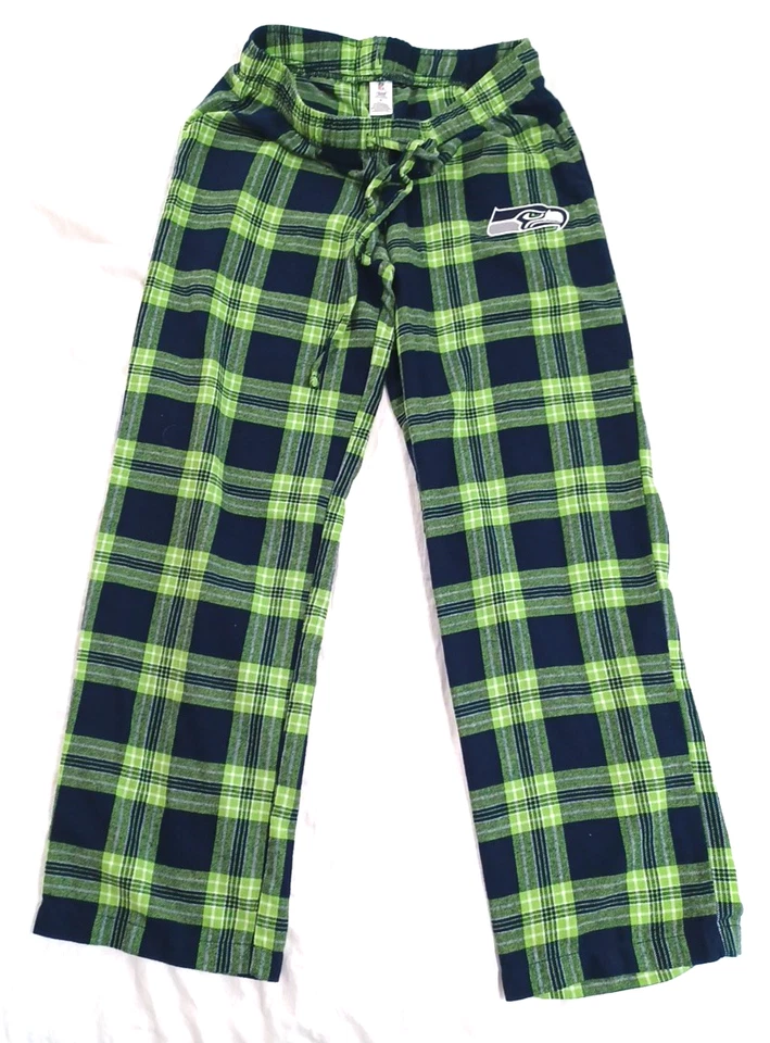 Seattle Seahawks NFL Men's Women's Sz S Lounge Flannel Plaid Pants PJ Bottoms - Image 1 of 4