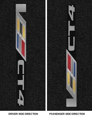 Lloyd Mats Ultimat Cadillac CT4-V Sideways Logo Front Floor Mats (2020-2025) - Image 1 of 4