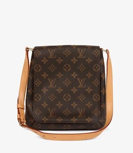 Louis Vuitton Marrón Monograma Recubierto Lona Vintage Musette Salsa PM - Imagen 1 de 7
